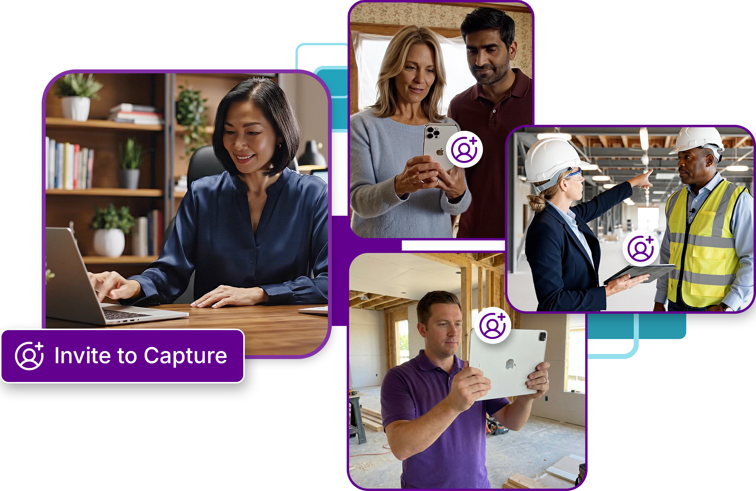 Invite to capture — people scanning spaces