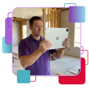 Scanning a space with an iPad Pro