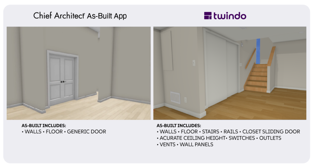 Comparison of stair details